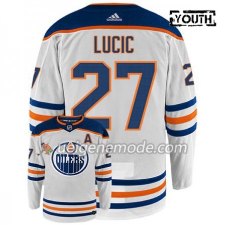 Kinder Eishockey Edmonton Oilers Trikot MILAN LUCIC 27 Adidas Weiß Authentic